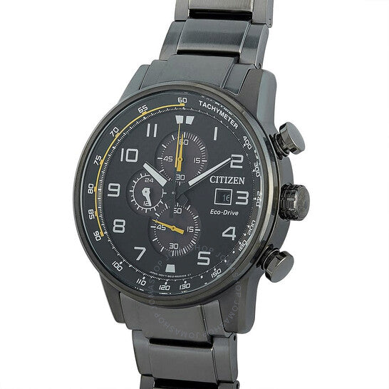Citizen, Primo Chronograph Quartz Black Dial Men's Watch