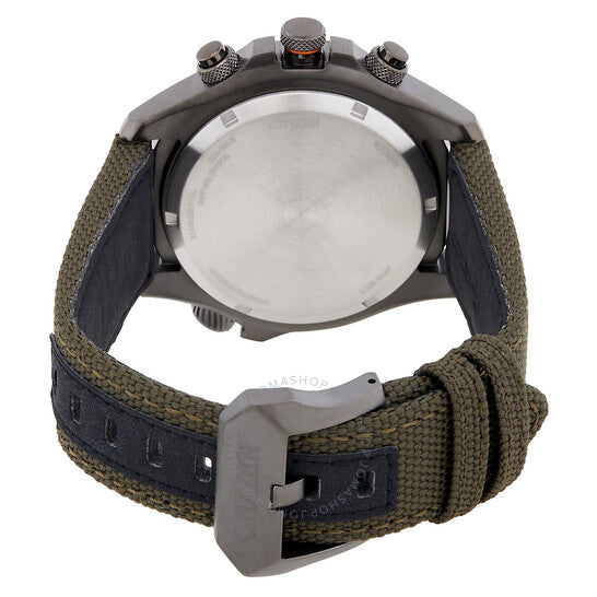 ساعة سيتيزن، بروماستر لاند أنالوج-رقمية للرجال بمينا أخضر