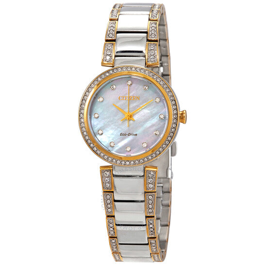 Citizen, Silhouette Crystal Mother of Pearl Dial Ladies Watch