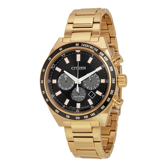Citizen, Sport Chronograph Eco-Drive Black Dial Men's Watch