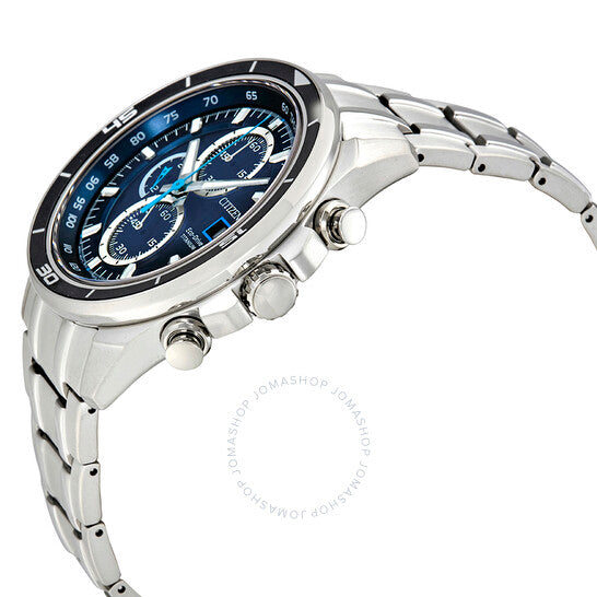 ساعة سيتيزن TI+IP كرونوغراف إيكو-درايف للرجال بمينا أزرق