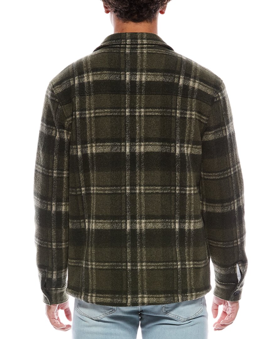 plaid sherpa-lined shirt jacket