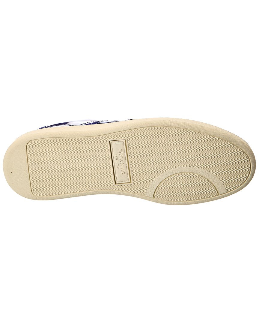 ferragamo achille 1 leather sneaker
