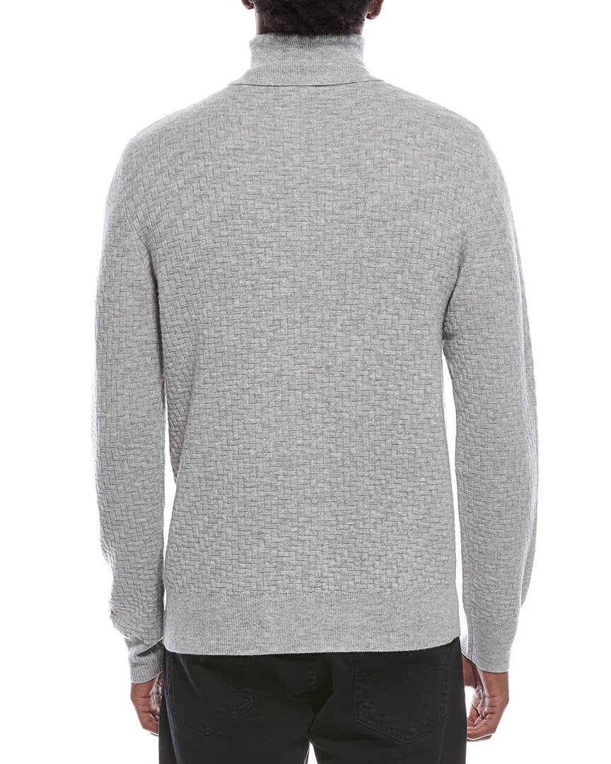 fancy stitch wool & cashmere-blend turtleneck sweater