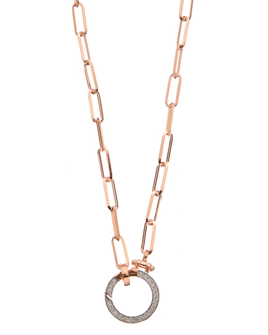 18k over silver 0.20 ct. tw. diamond necklace