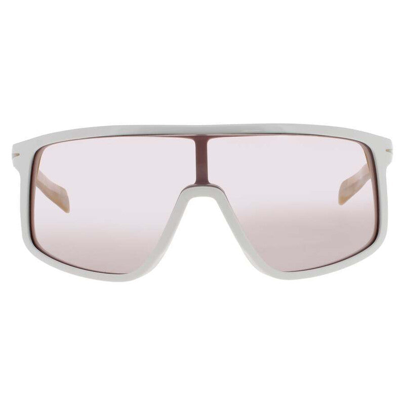 Men's Beige Rectangular Sunglasses