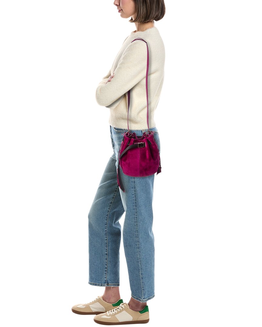 suede bucket bag