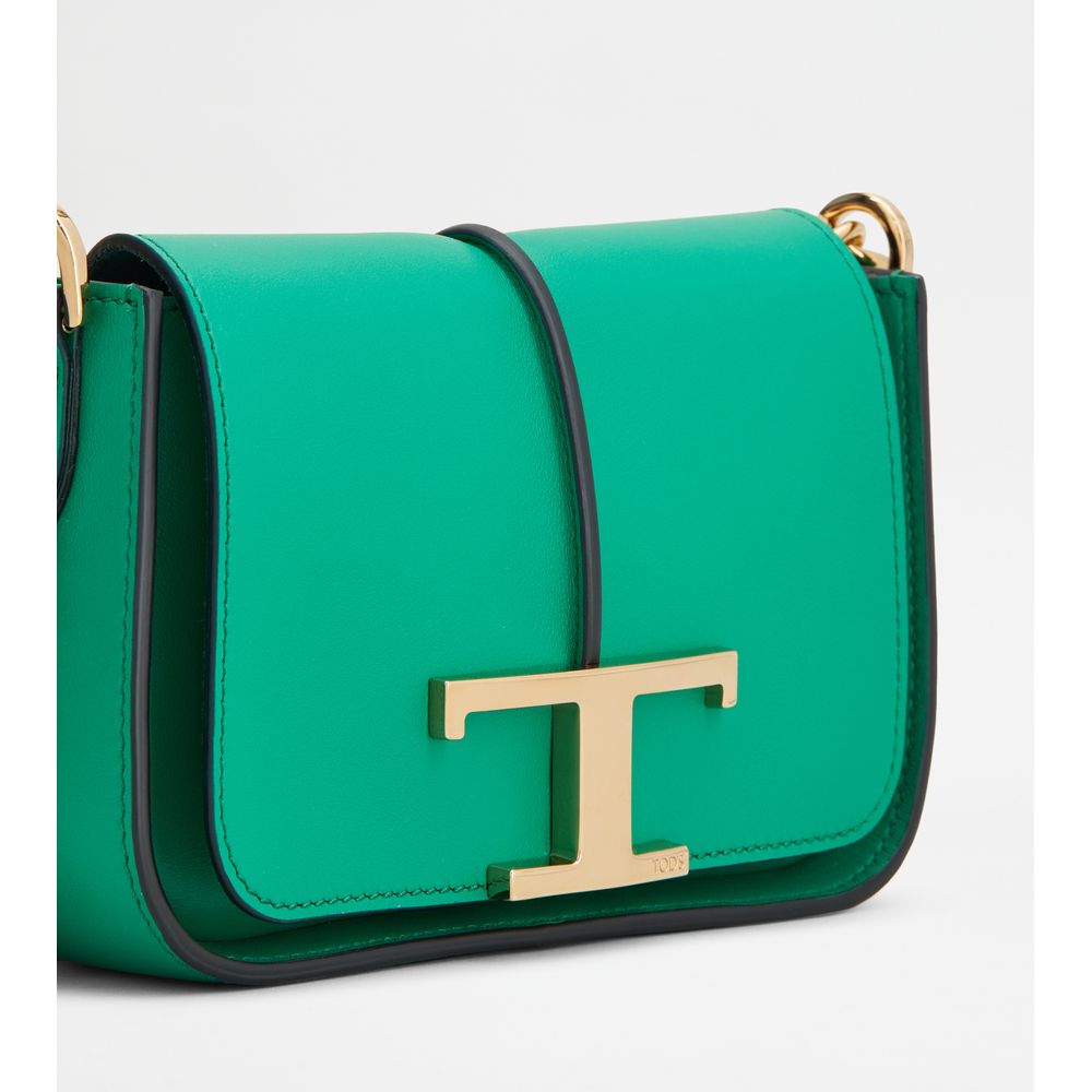 t timeless crossbody bag in leather micro