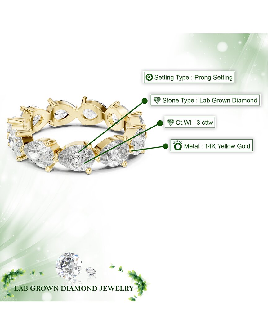 14k 3.00 ct. tw. lab-grown diamond eternity ring