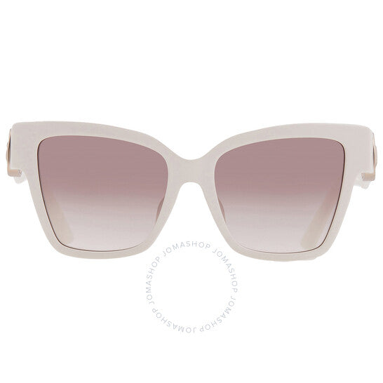 Dolce & Gabbana, Browm Mirror Gradient Silver Square Ladies Sunglasses