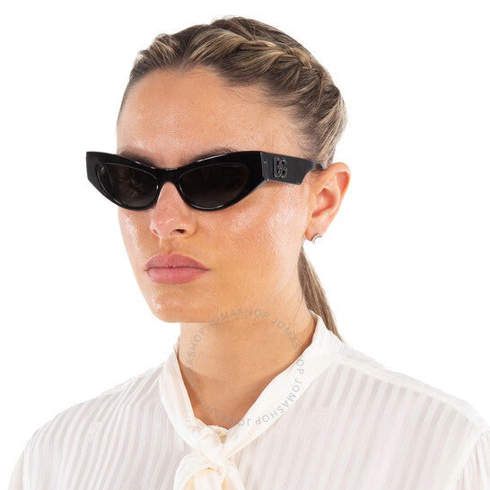 Dolce & Gabbana, Dark Grey Cat Eye Ladies Sunglasses