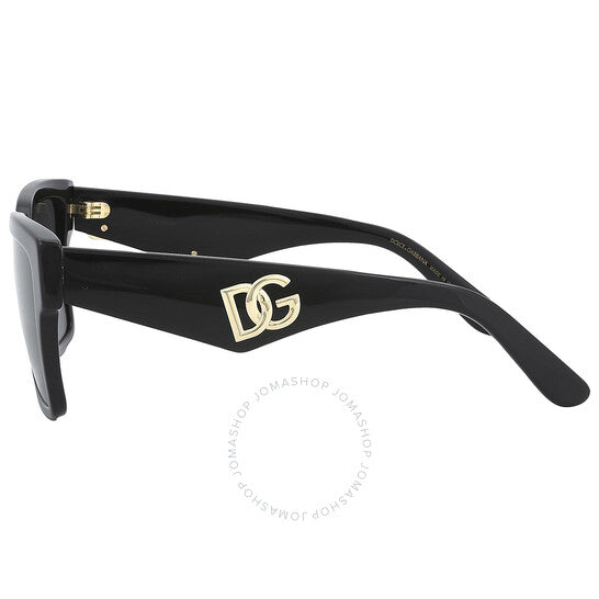 Dolce & Gabbana, Dark Grey Square Ladies Sunglasses