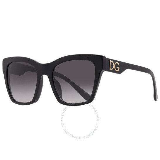 Dolce & Gabbana, Grey Gradient Butterfly Ladies Sunglasses