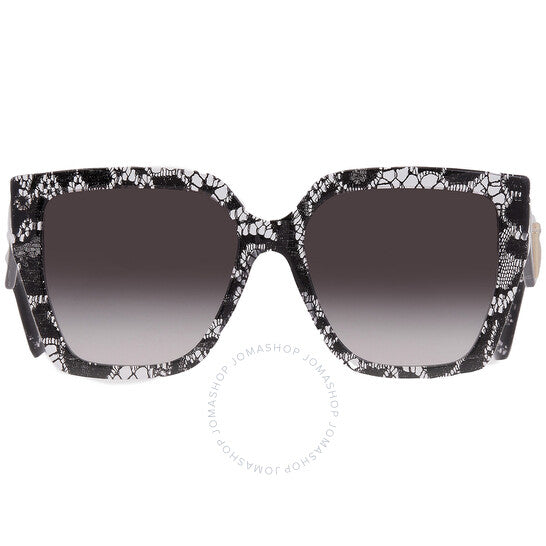 Dolce & Gabbana, Grey Gradient Butterfly Ladies Sunglasses