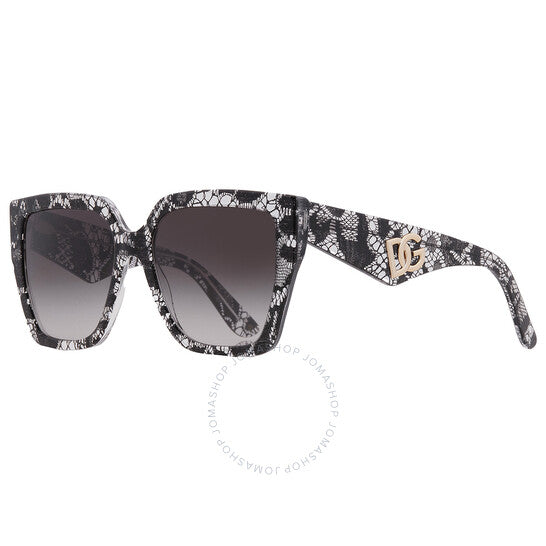 Dolce & Gabbana, Grey Gradient Butterfly Ladies Sunglasses