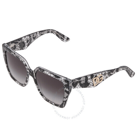 Dolce & Gabbana, Grey Gradient Butterfly Ladies Sunglasses