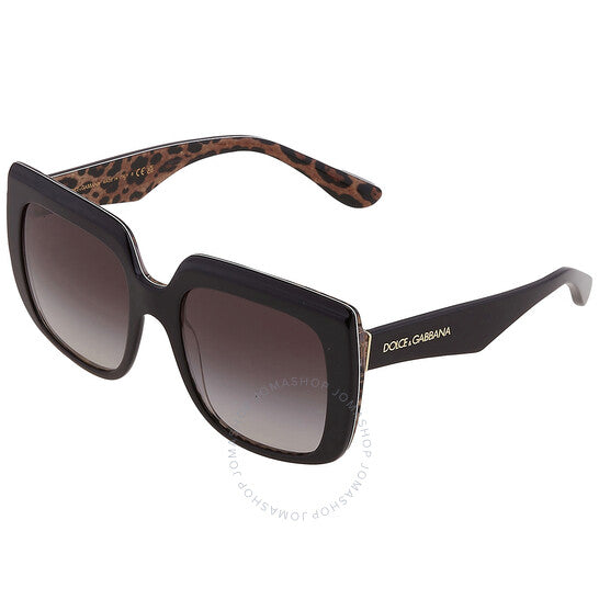 نظارات شمسية نسائية مربعة رمادية متدرجة من دولتشي آند غابانا