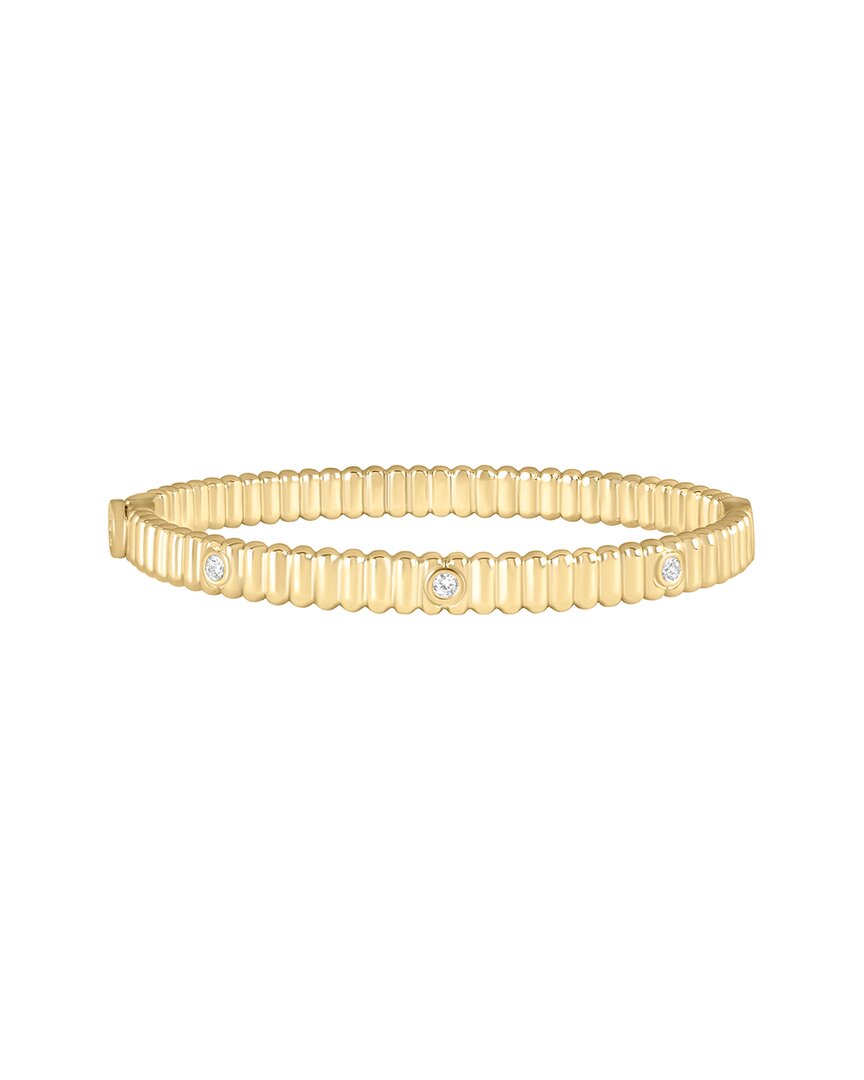 14k plated cz afterglow bangle