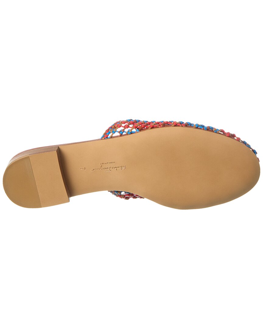 ferragamo ellas leather flat
