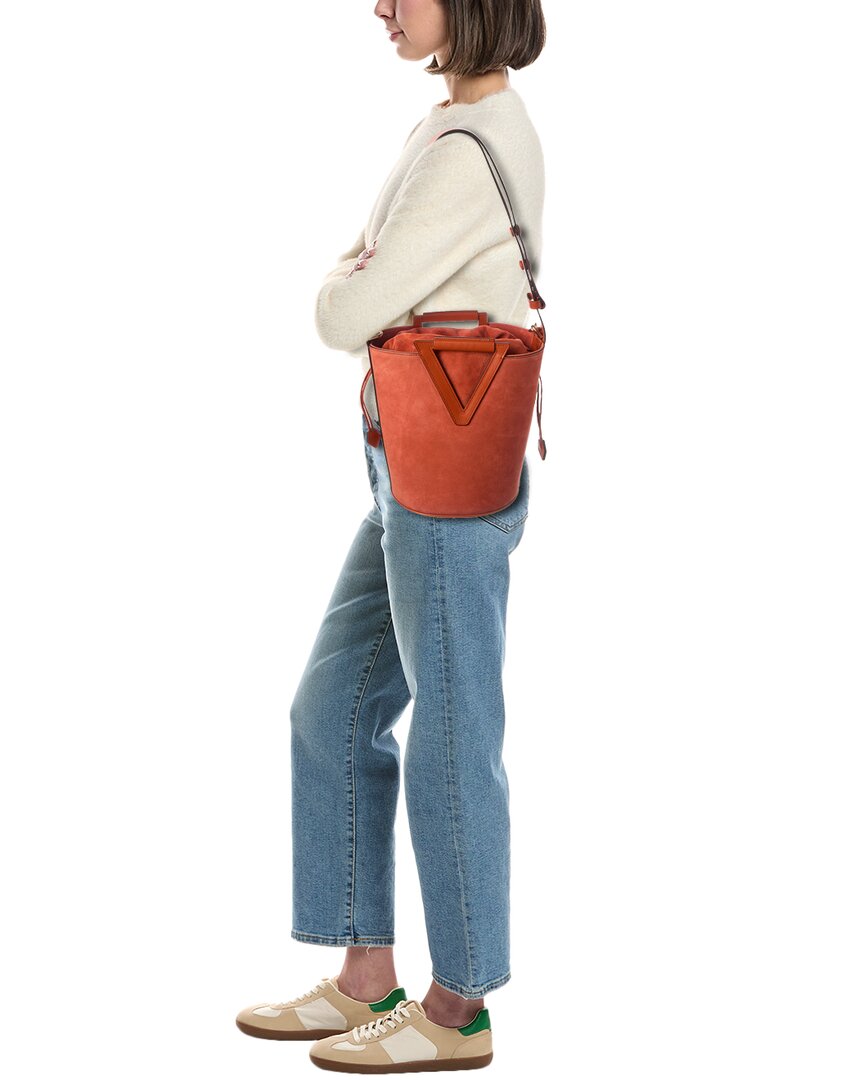 suede bucket bag