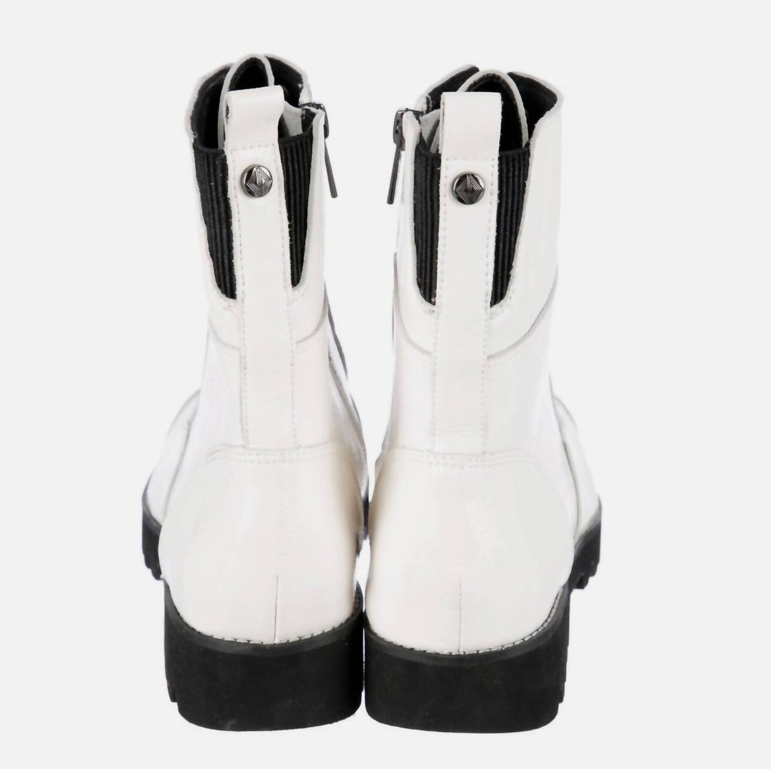 women's easeci combat boot in white