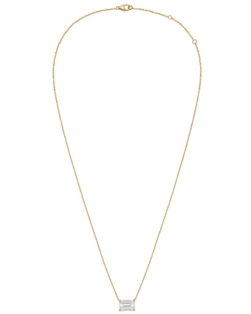 diana m. 14k 4.00 ct. tw. lab-grown diamond pendant necklace