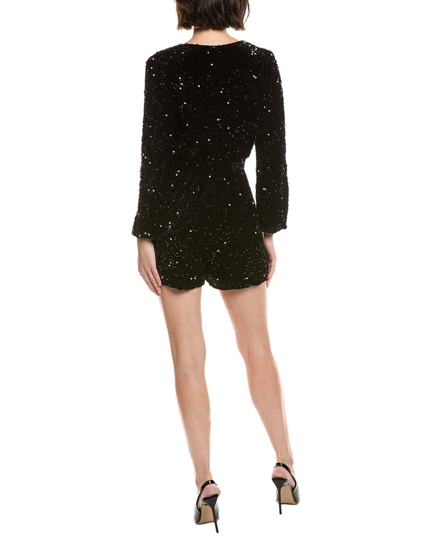 sequin velvet romper