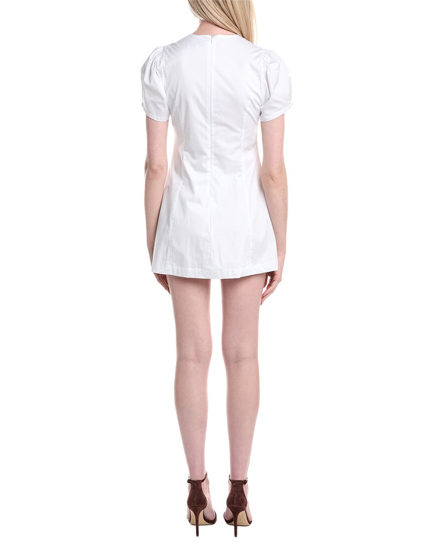 puff sleeve peplum mini dress