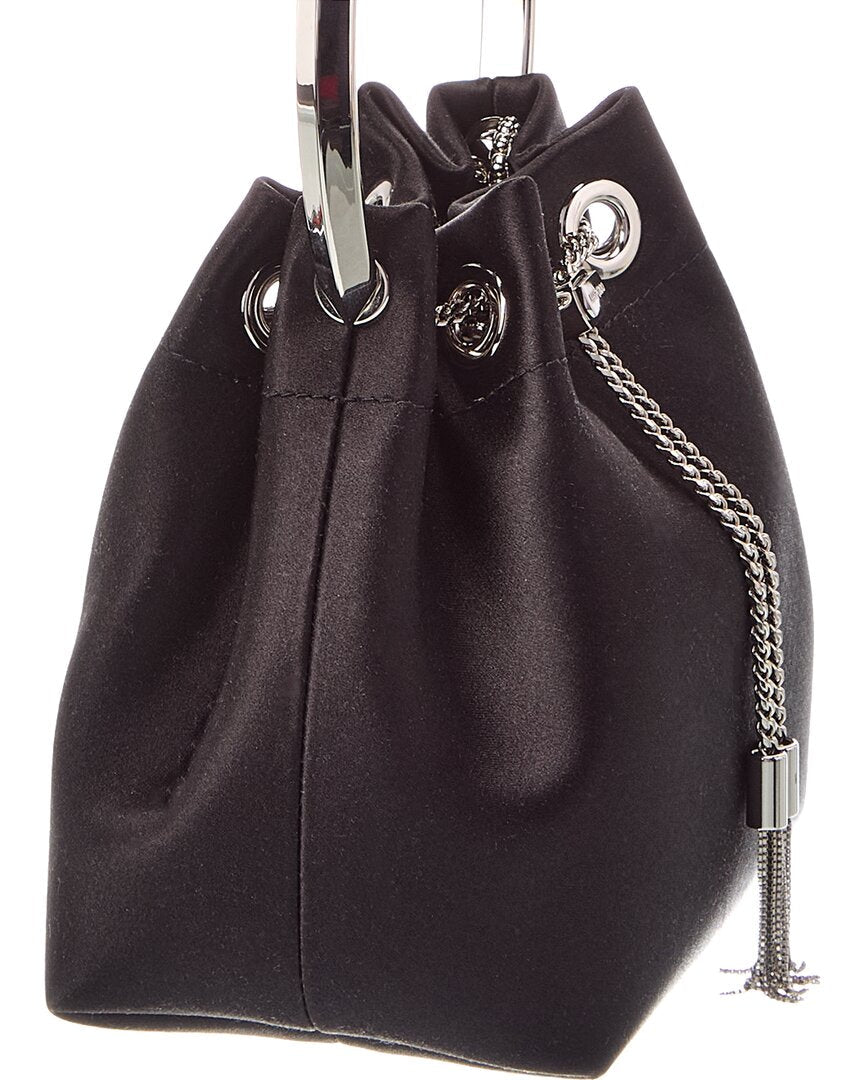 bon bon satin bucket bag