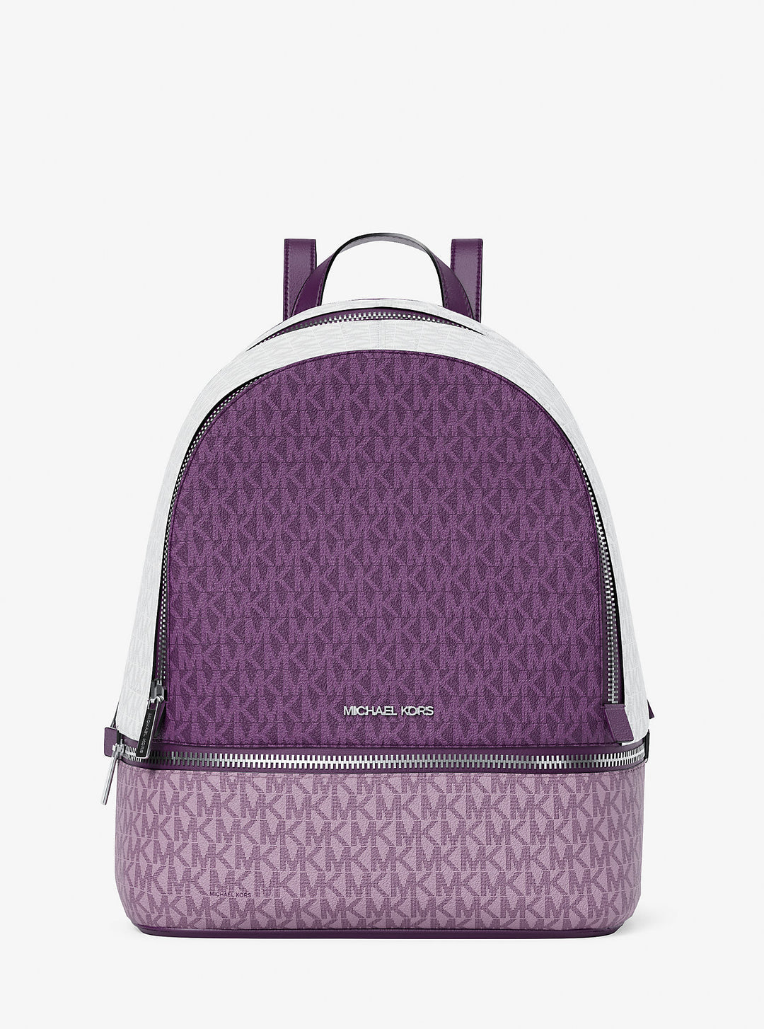 rhea medium color-block signature logo backpack