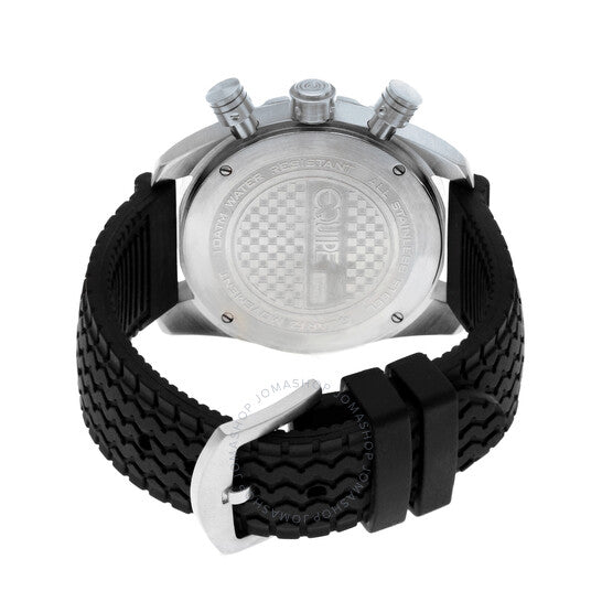 Equipe, Headlight Chronograph White Dial Black Leather Men's Watch