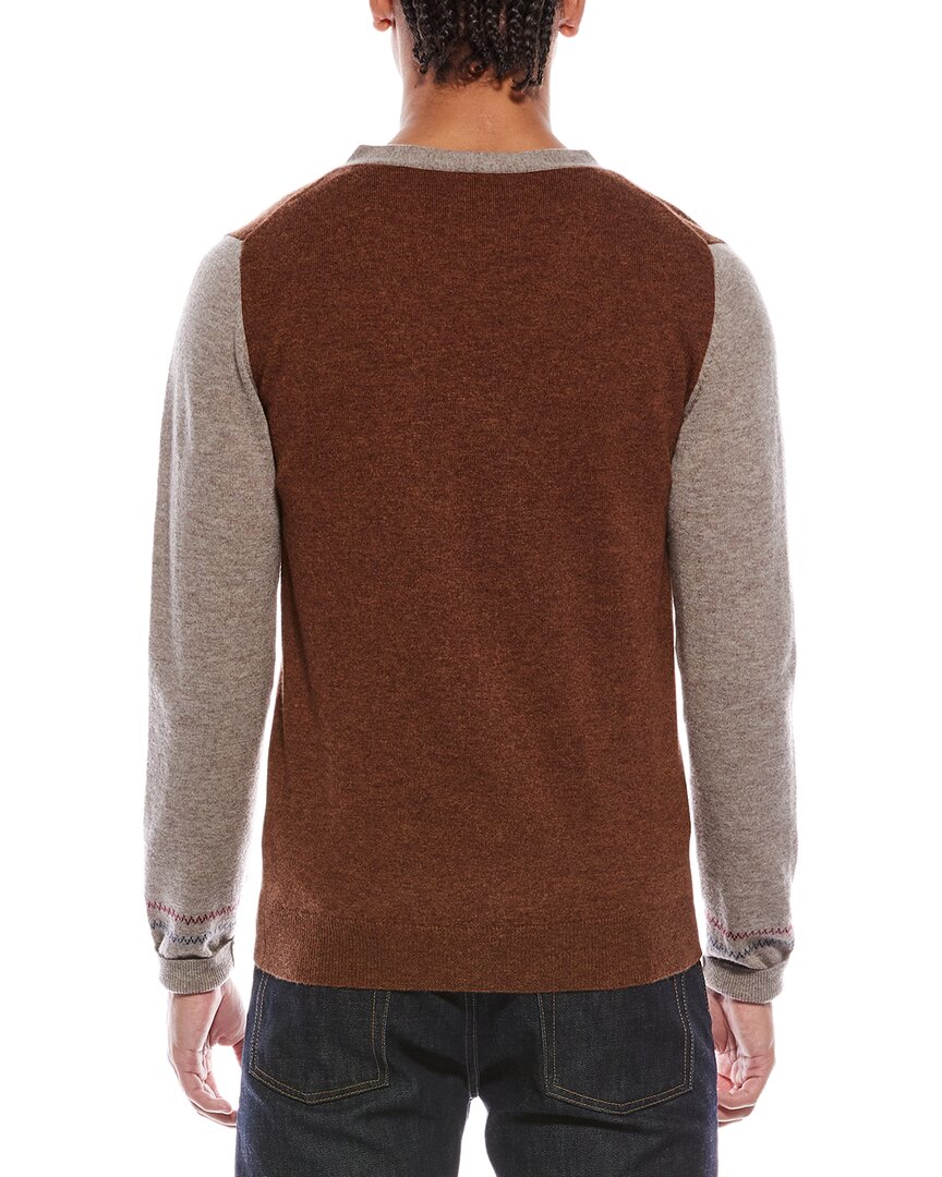 navajo wool & cashmere-blend cardigan