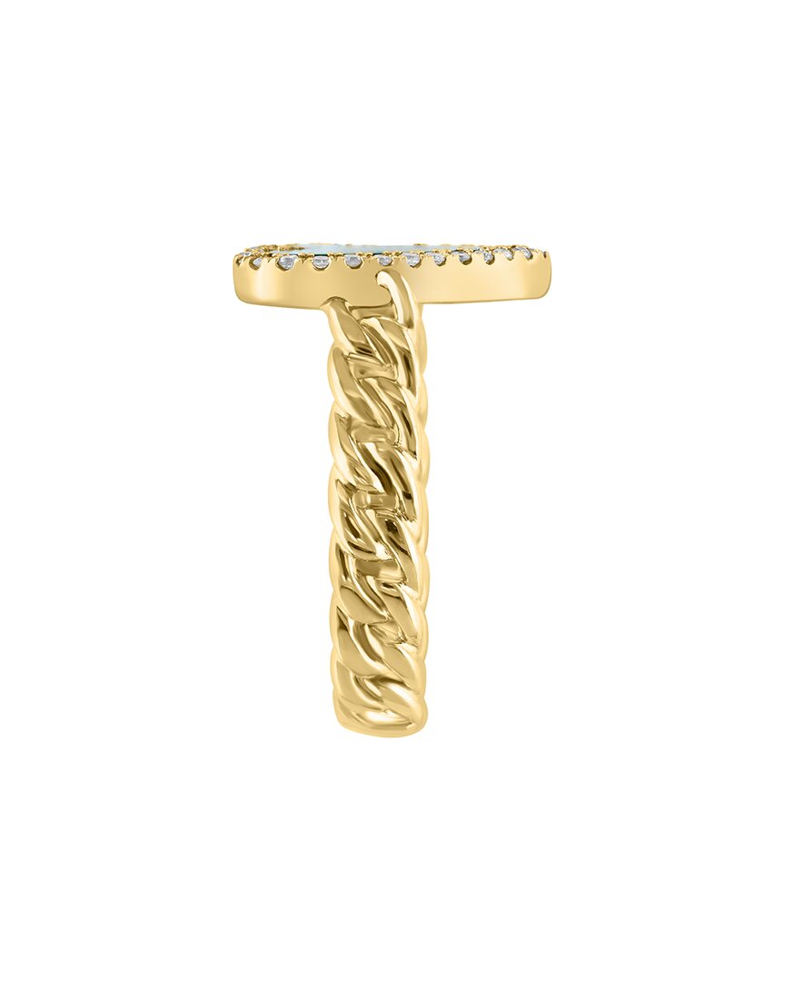 14k 2.21 ct. tw. diamond & malachite ring