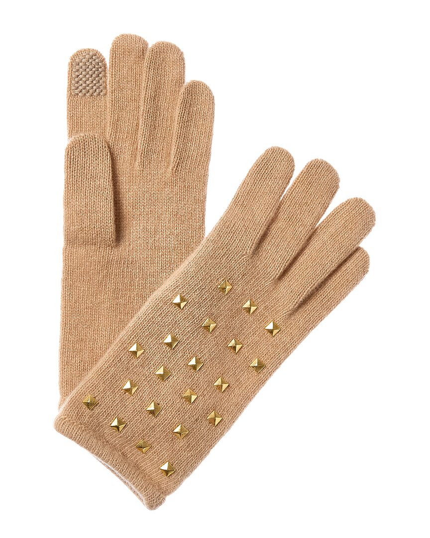 studs cashmere tech gloves