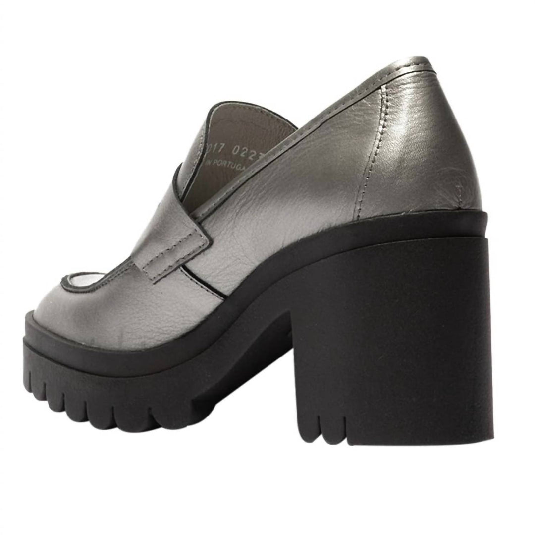women's toky platform penny loafer in plomo
