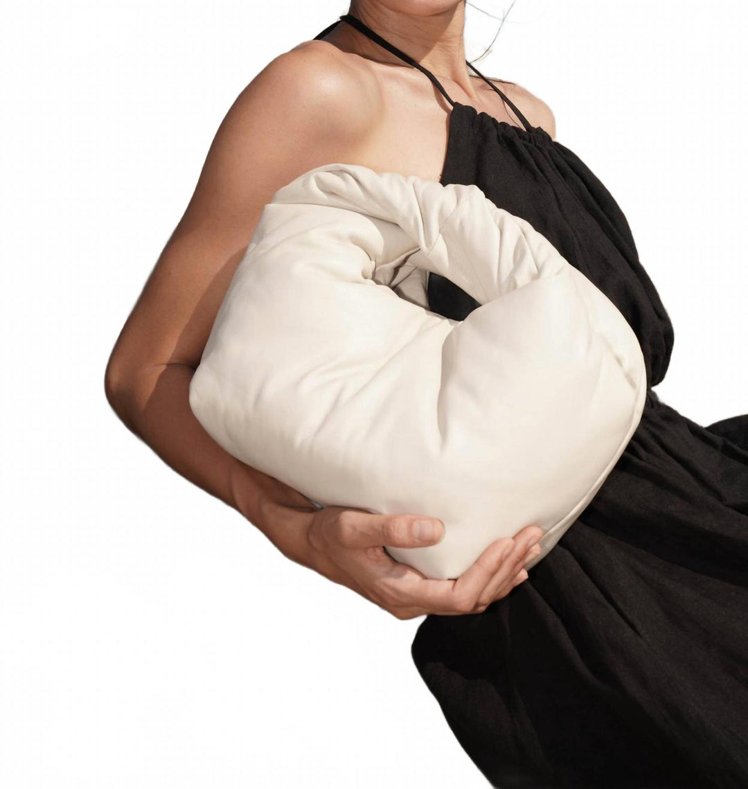 women's mello top handle handbag in cream