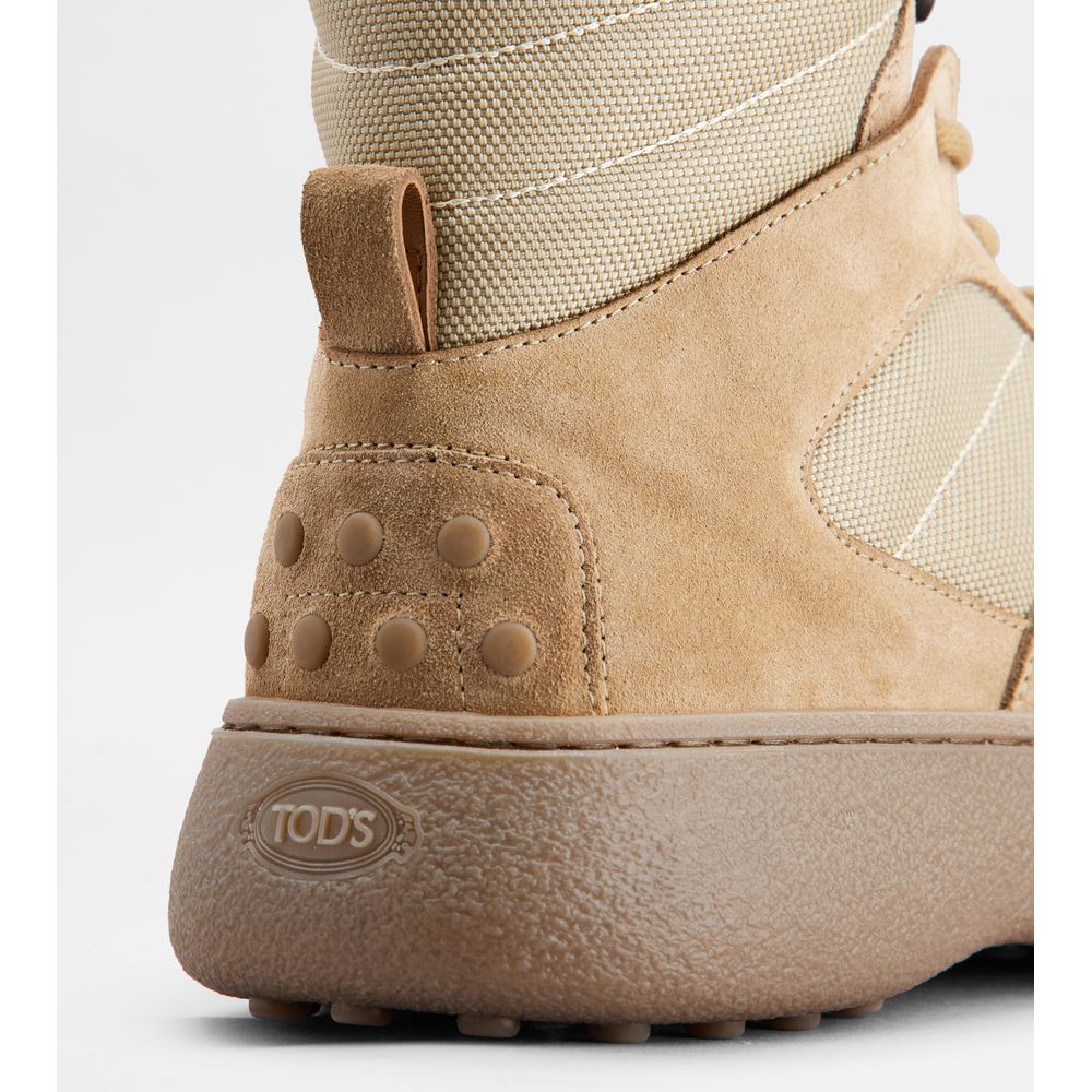 w. g. lace-up ankle boots in suede