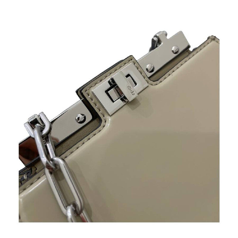 Peekaboo Chain-Link Handle Bag