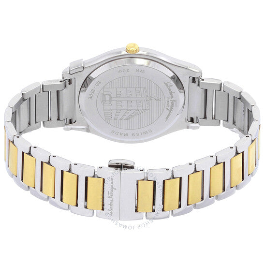 ساعة فيراغامو 1898 للرجال رفيعة من الكوارتز بمينا زرقاء