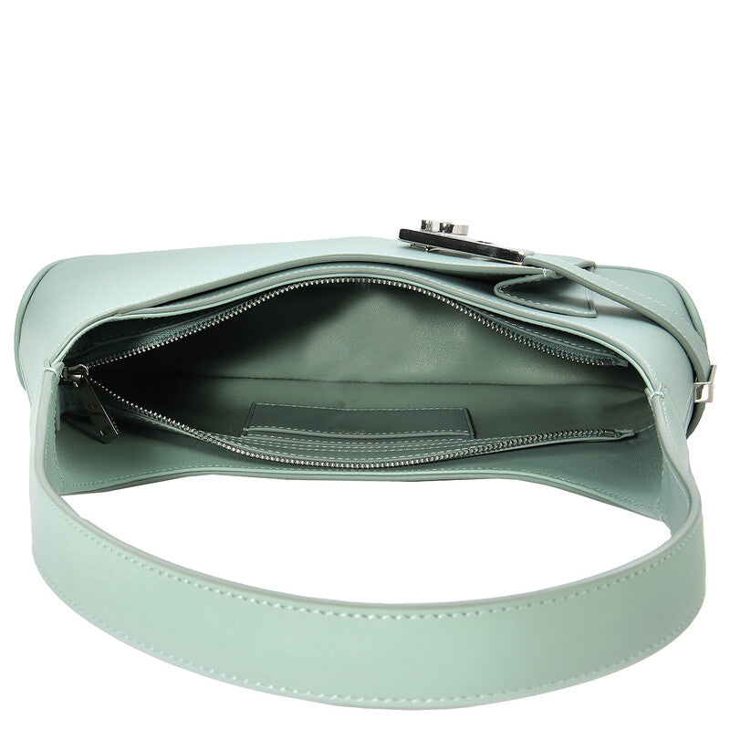 Archive Calfskin Leather Hobo Shoulder Bag in Green