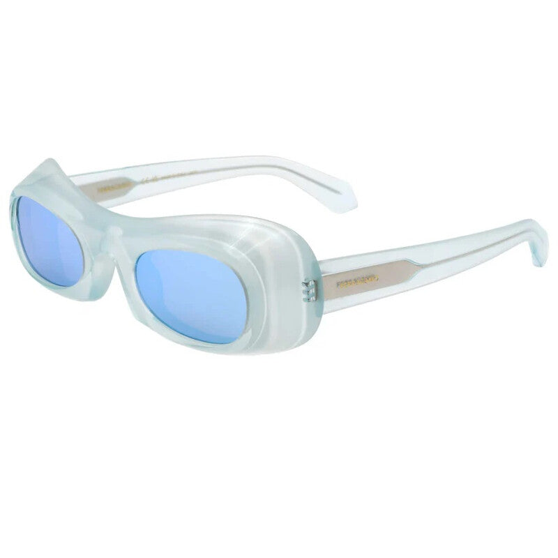 Blue Flash Irregular Ladies Sunglasses