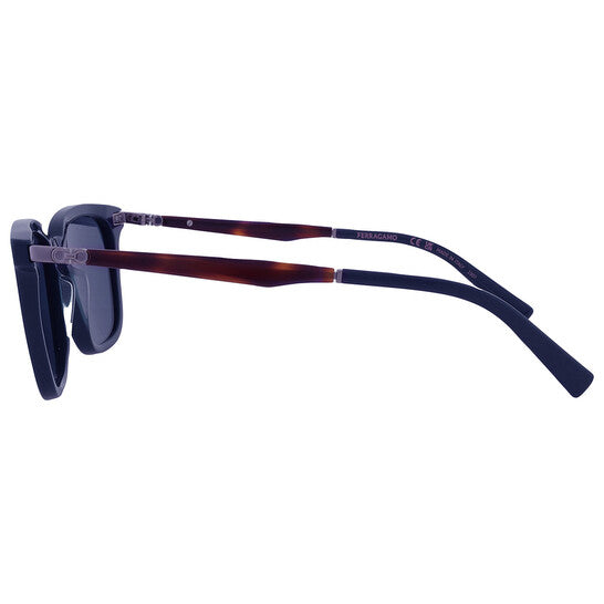 Blue Rectangular Men's Sunglasses