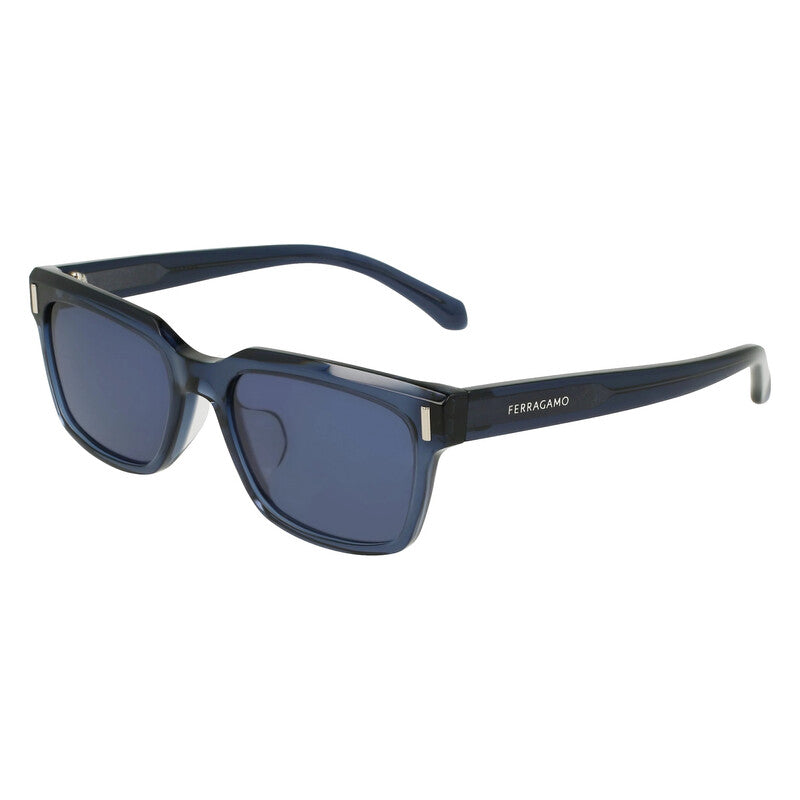 Blue Rectangular Men's Sunglasses