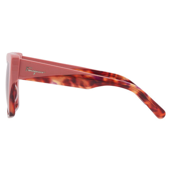 Brown Gradient Square Ladies Sunglasses