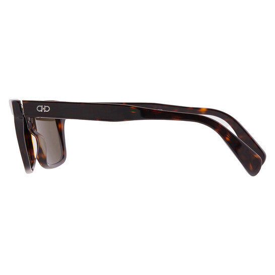 Brown Rectangular Men's Sunglasses