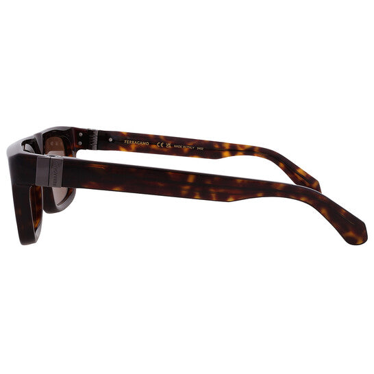 Brown Square Men's Sunglasses
