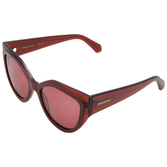 Burgundy Cat Eye Ladies Sunglasses