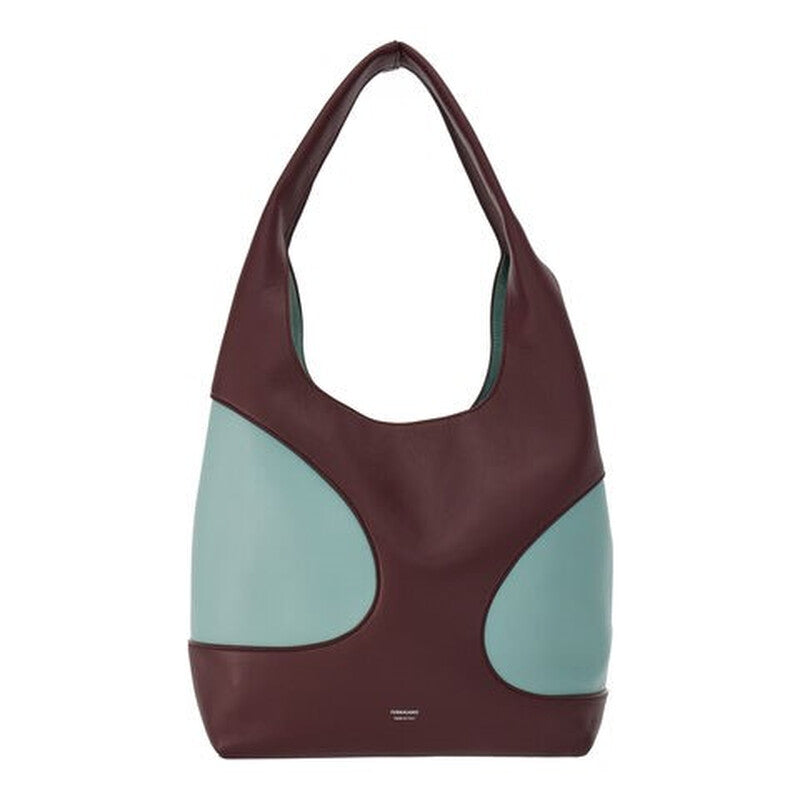 Cut-Out Detailing Hobo Bag in Dark Barolo