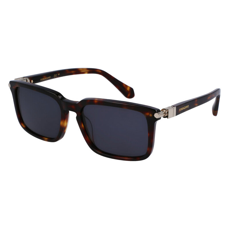 Dark Grey Rectangular Men's Sunglasses