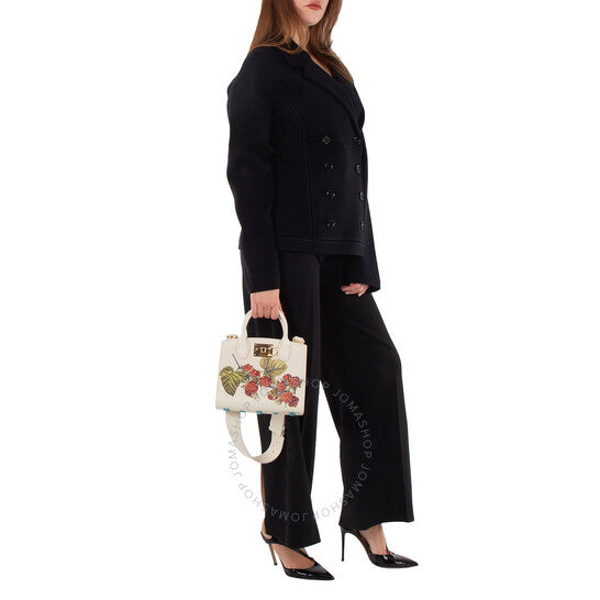 Ferragamo, Floral Print Studio Top Handle Box Bag